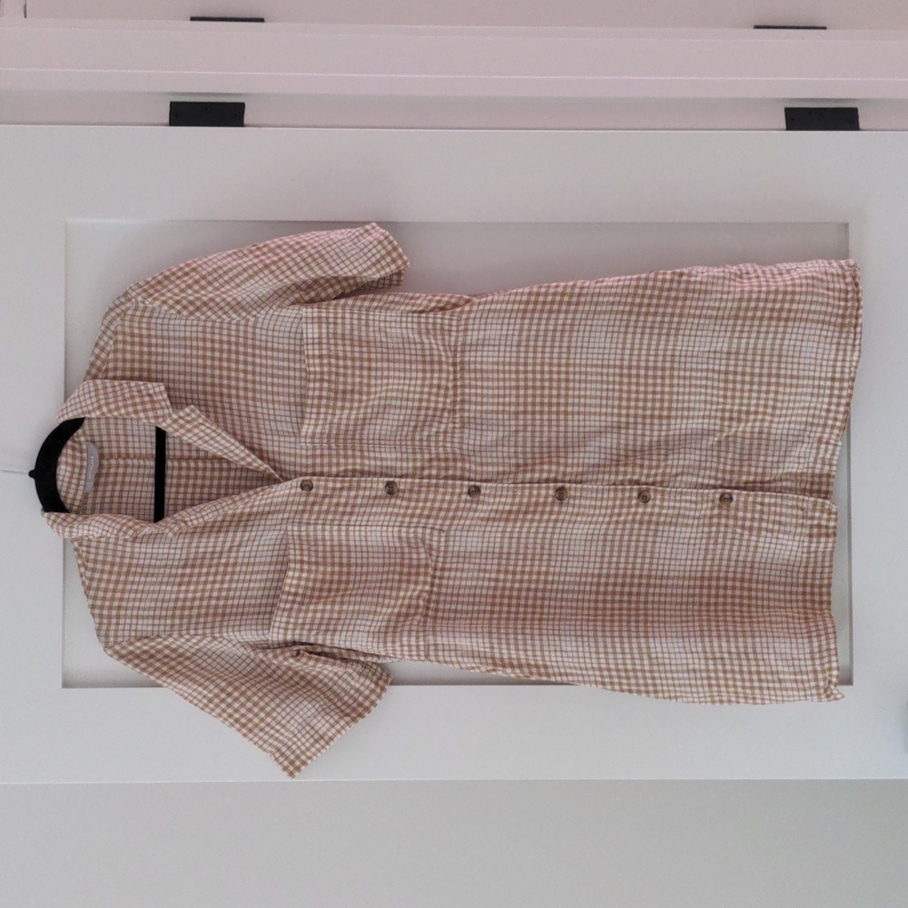 Everlane linen workwear dress, size small
